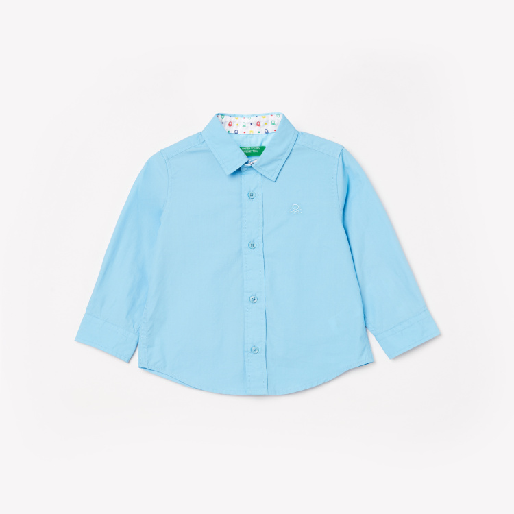 

UNITED COLORS OF BENETTON Boys Solid Shirt, Blue