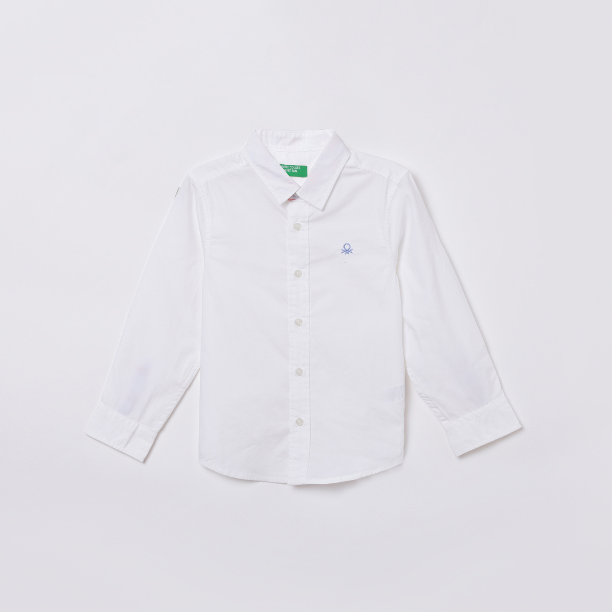 UNITED COLORS OF BENETTON Boys Solid Regular Fit Casual Shirt