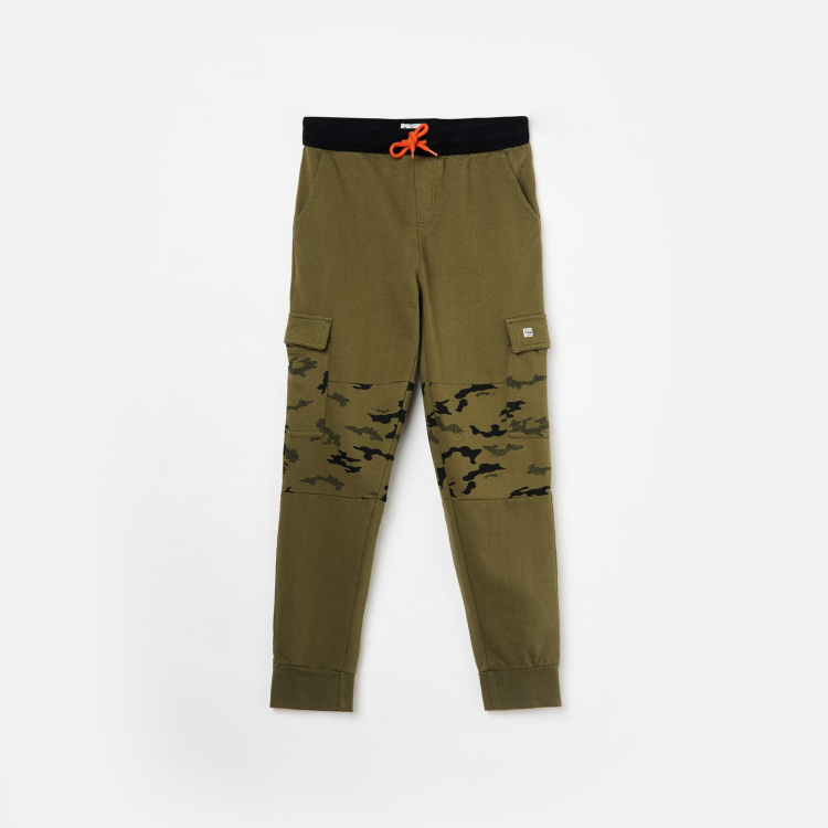 

PEPE JEANS Boys Camouflage Print Joggers, Green