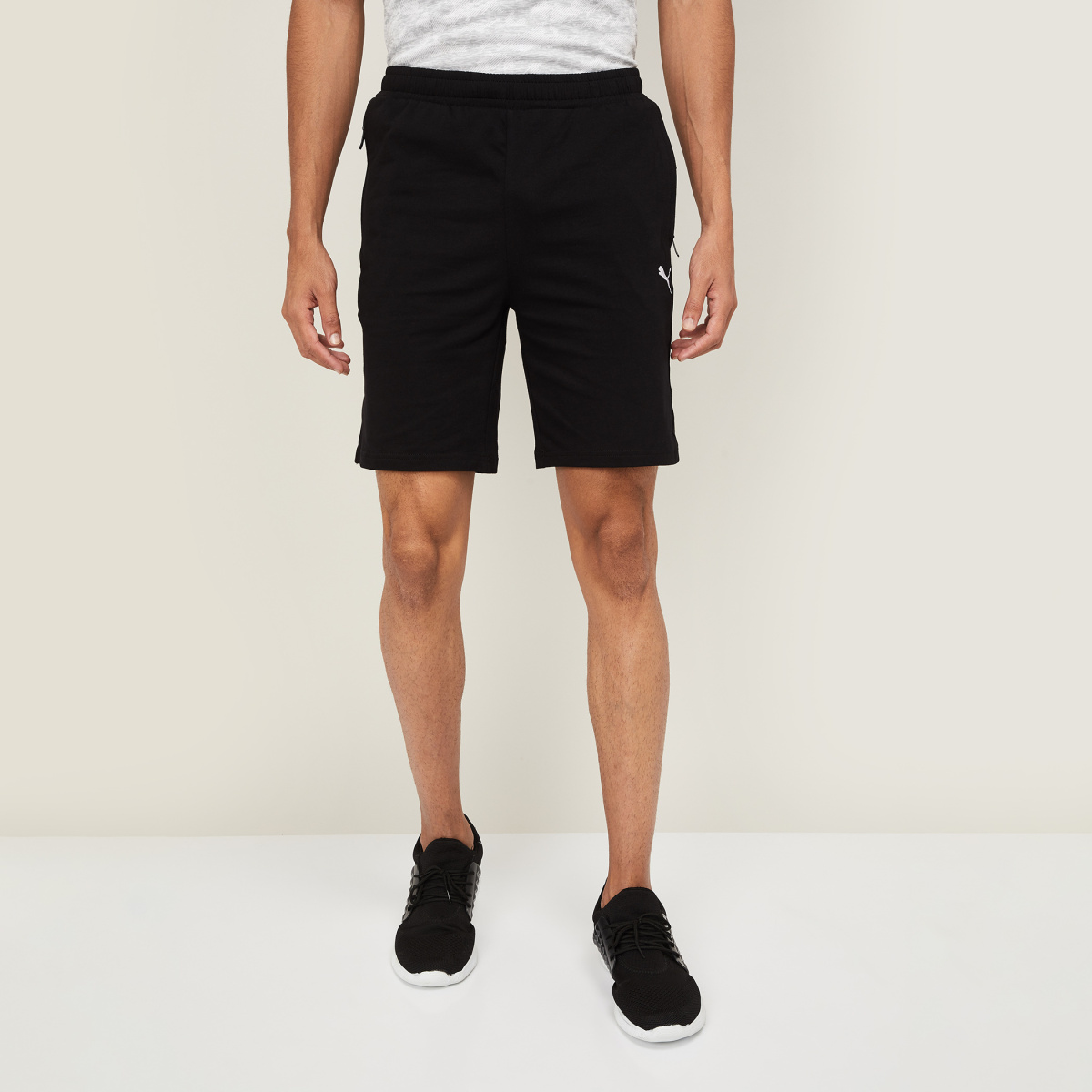 PUMA Men Solid Elasticated Shorts