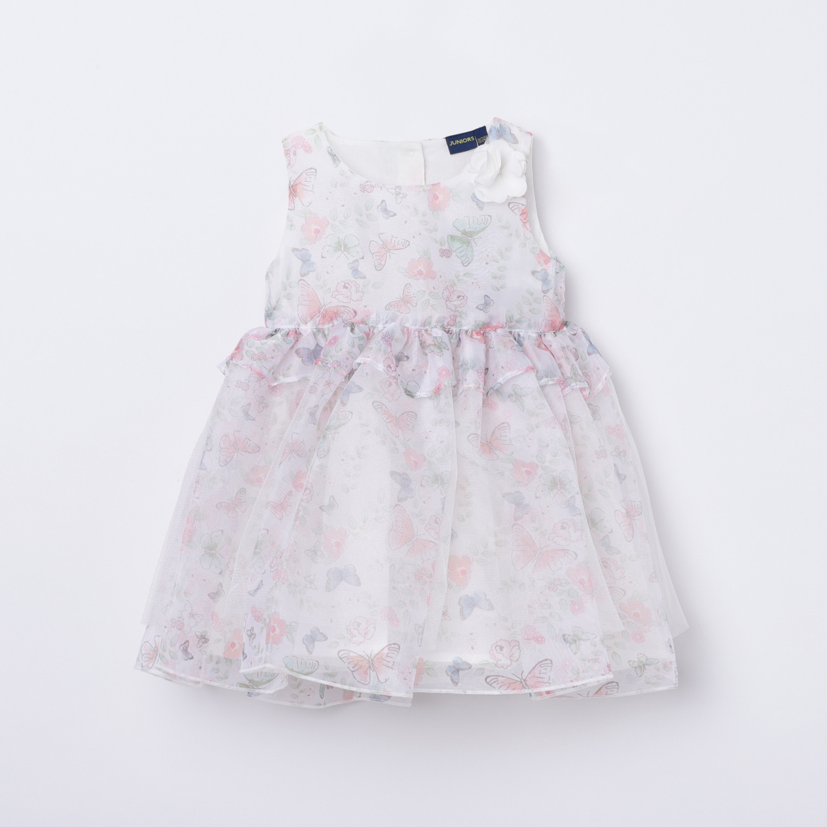 JUNIORS Girls Floral Print Fit and Flare Dress