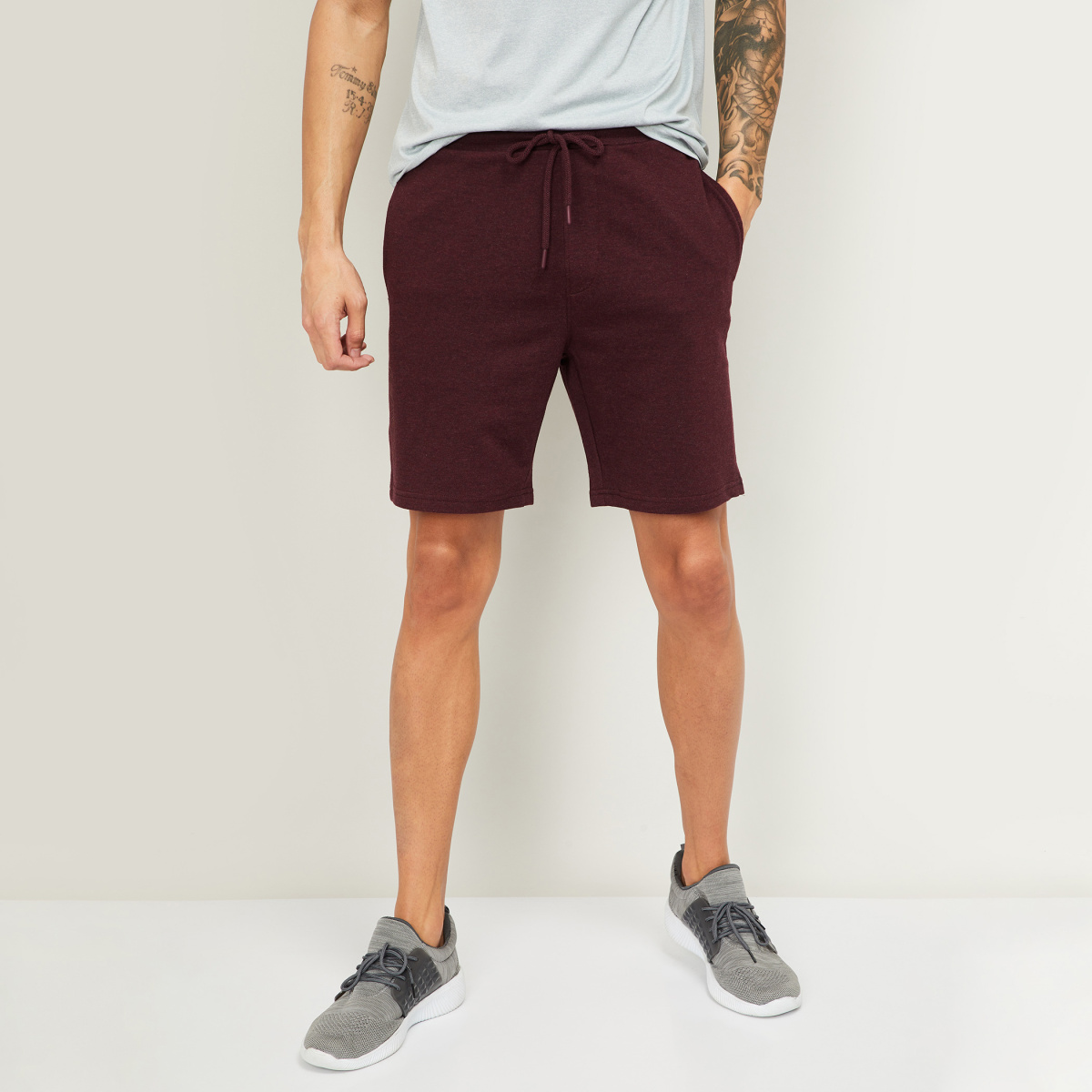 KAPPA Men Printed Regular Fit Sports Shorts