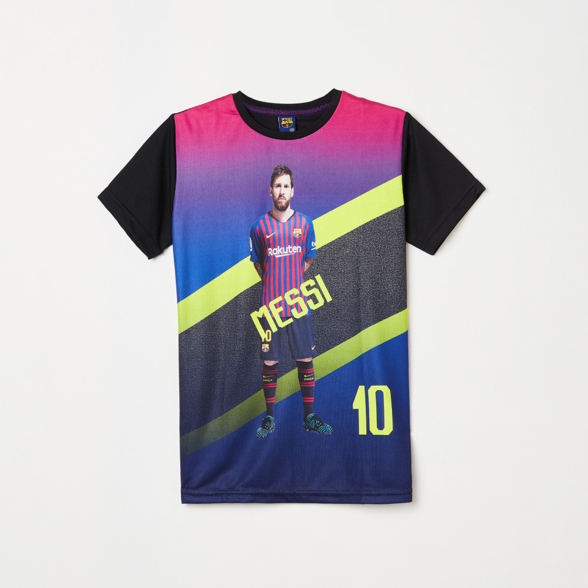 FC BARCELONA Boys Printed Crew Neck T-shirt