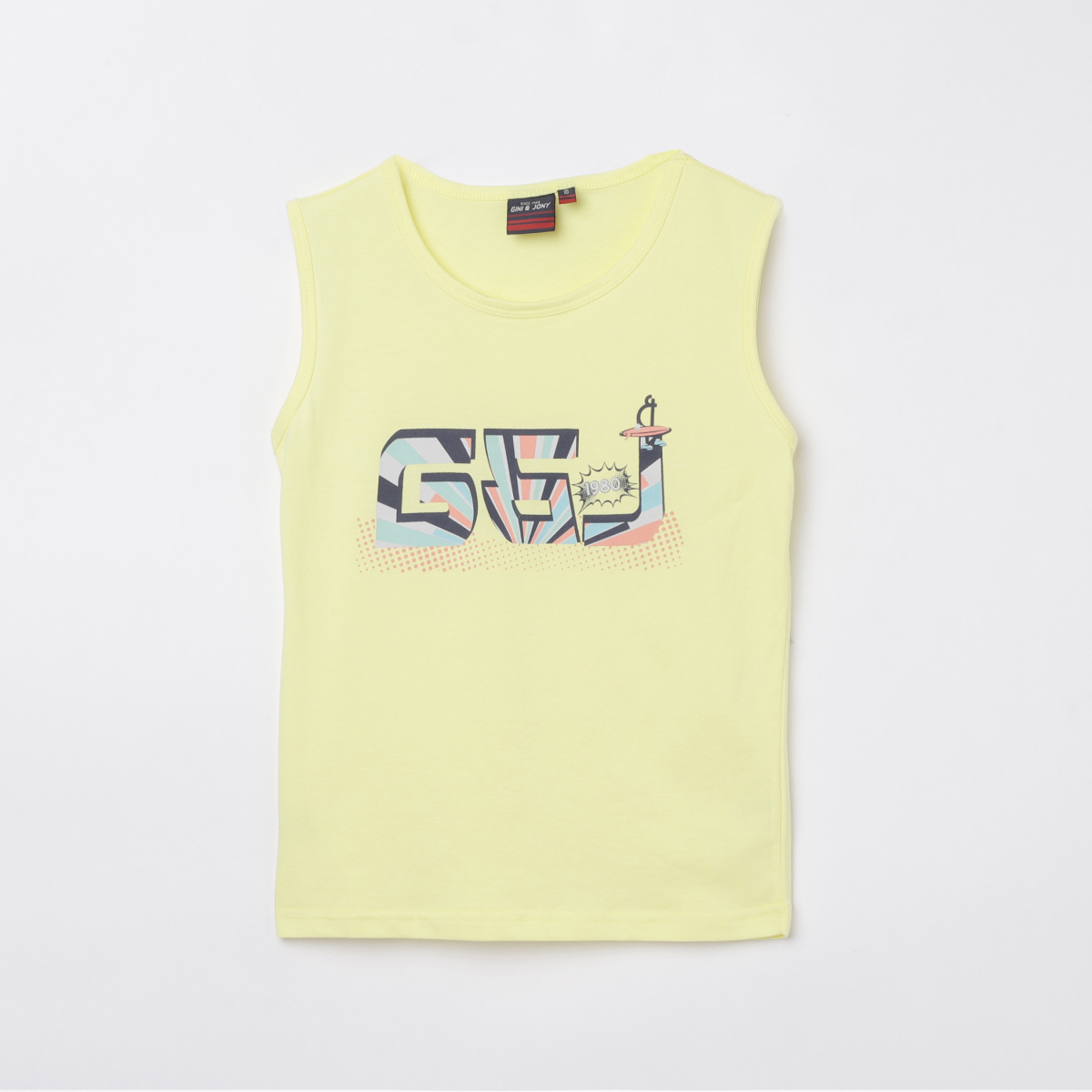 GINI & JONY Boys Printed Sleeveless T-shirt