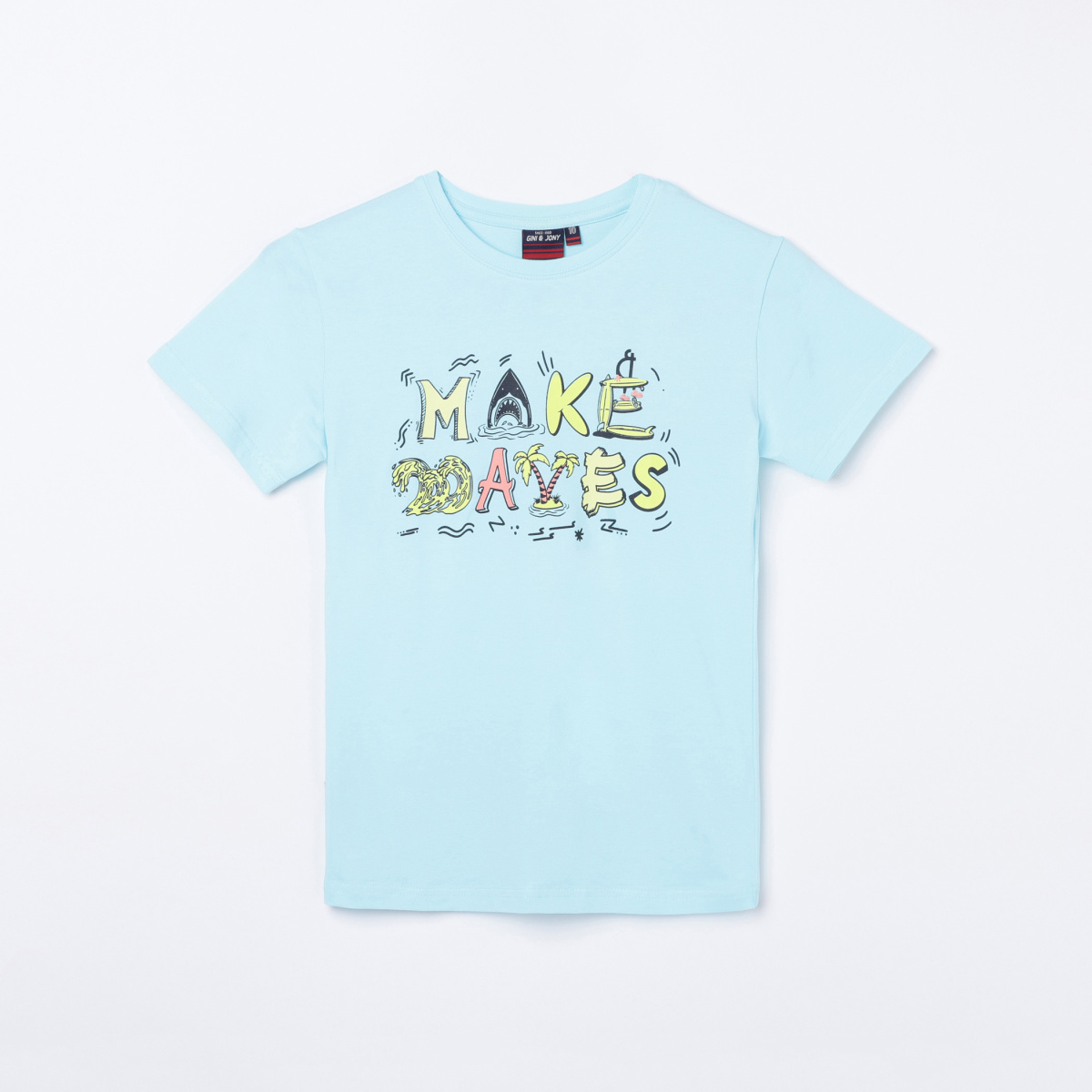 GINI & JONY Boys Printed Crew Neck T-shirt