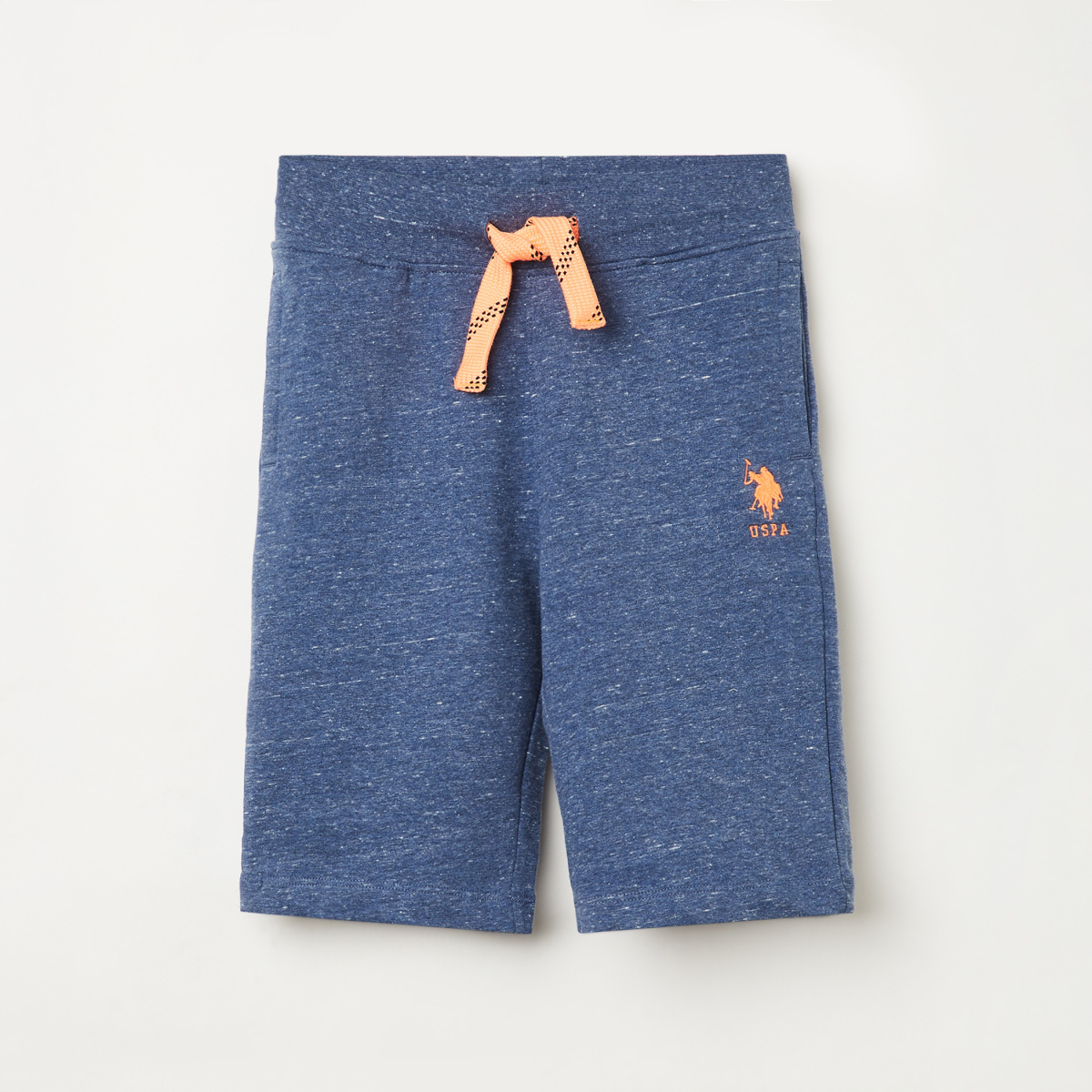 

U.S. POLO ASSN. KIDS Boys Textured Elasticated Shorts, Blue