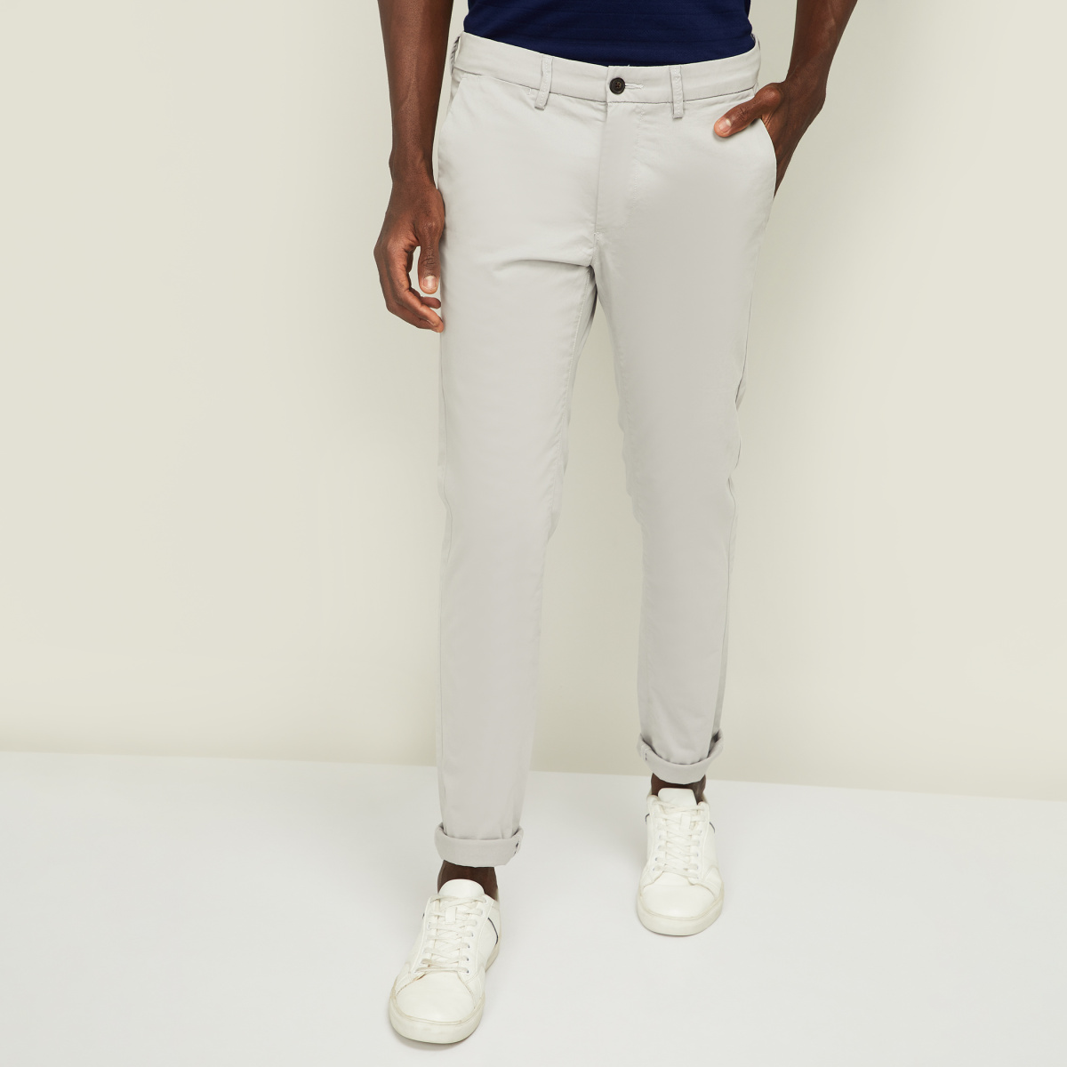 Buy ARROW Natural Mens Regular Fit Formal Trousers | Shoppers Stop