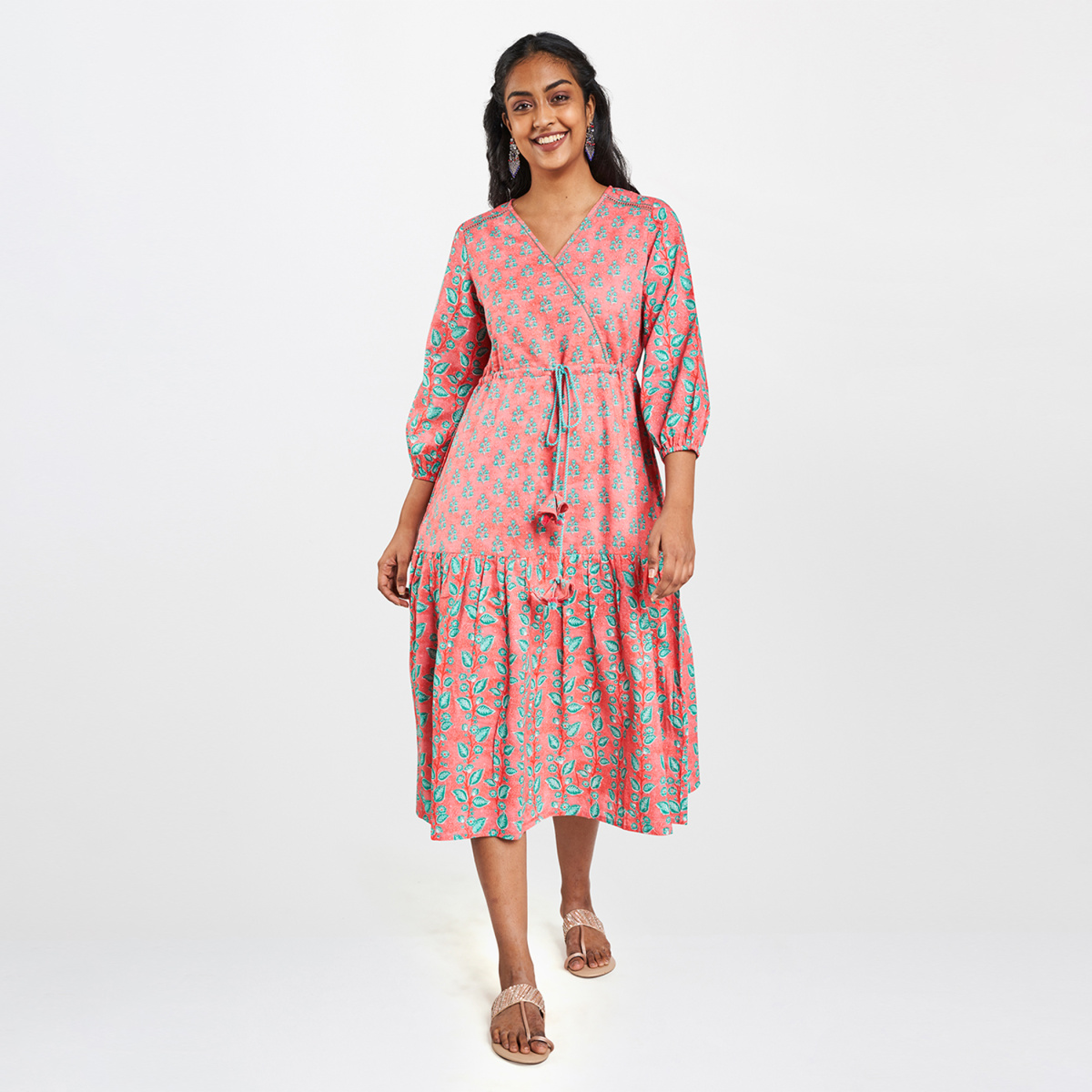 GLOBAL DESI Women Printed A-Line Dress