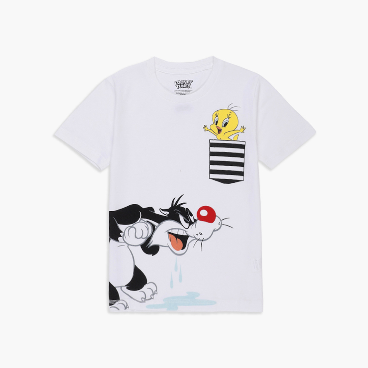 KIDSVILLE Boys Looney Tunes Printed Crew Neck T-shirt