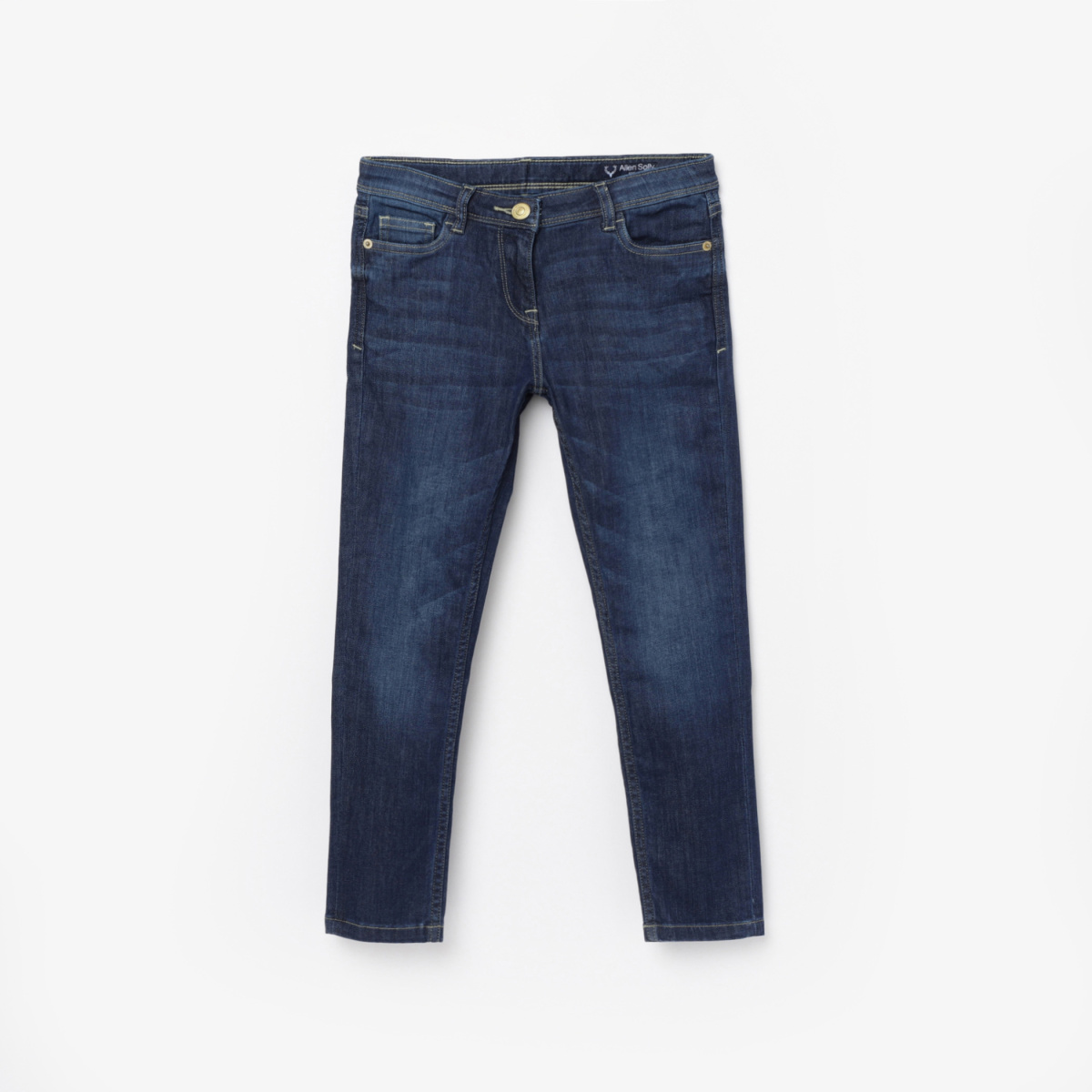 ALLEN SOLLY Boys Stonewashed Regular Fit Jeans