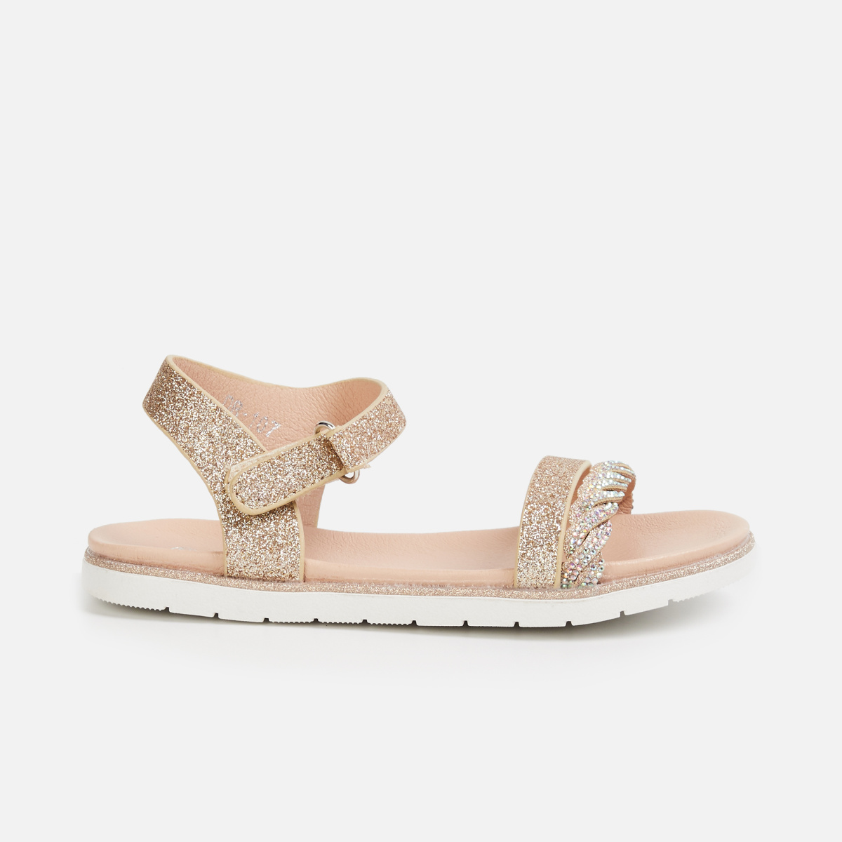 FAME FOREVER Girls Shimmery Open-Toe Sandals
