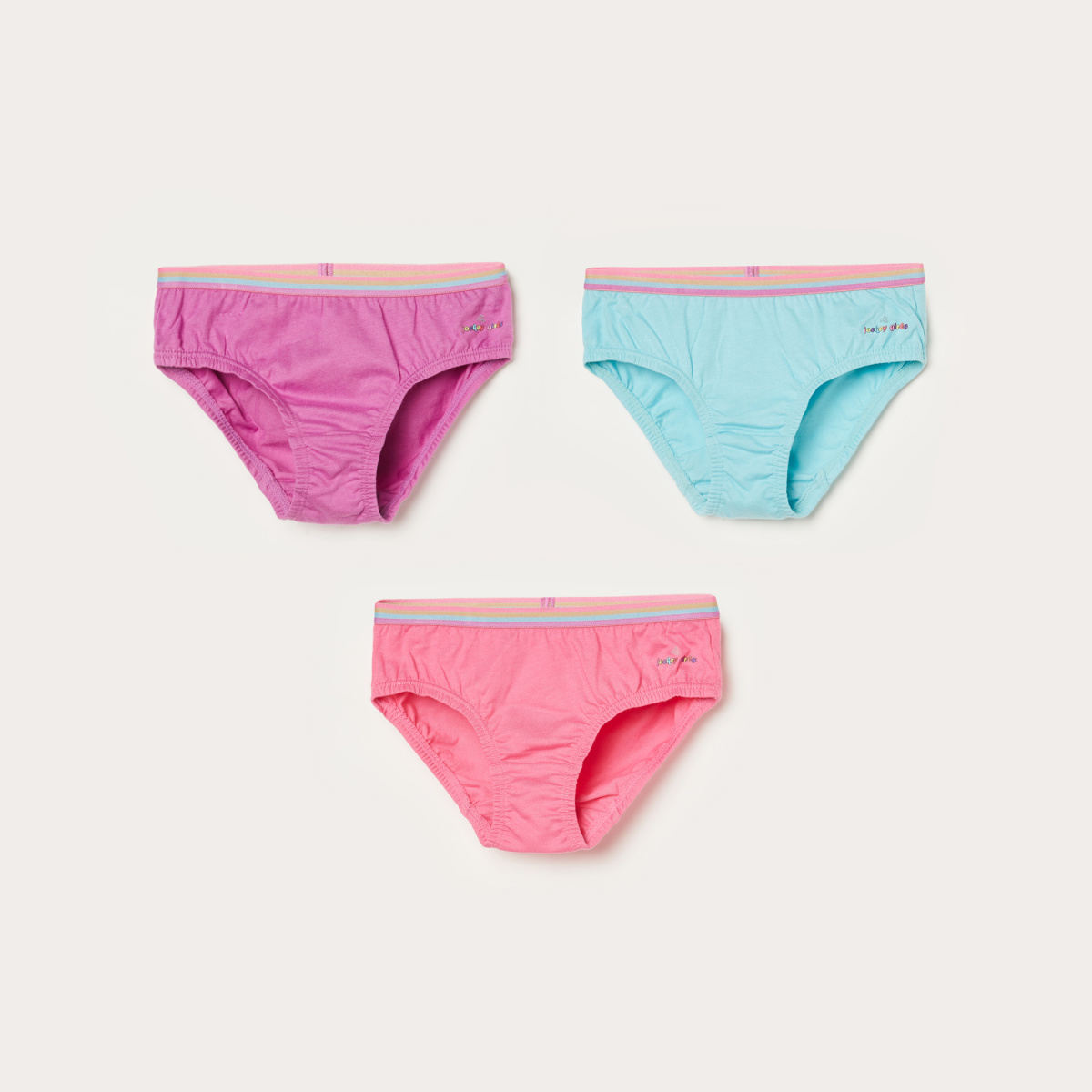 JOCKEY Girls Solid Panties- Pack of 3