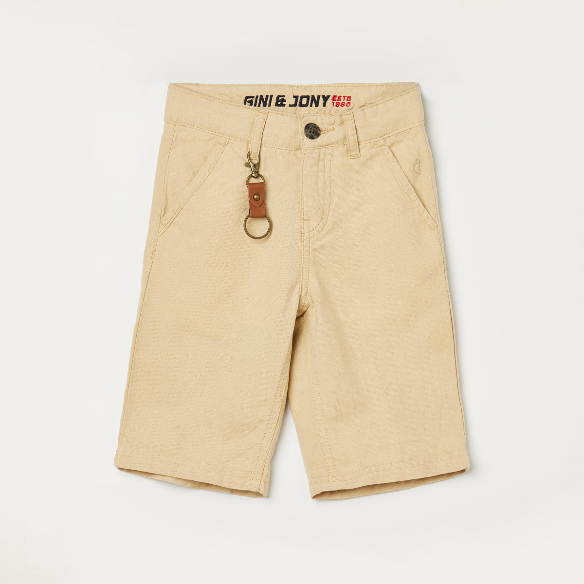 GINY & JONY Boys Solid Woven Shorts