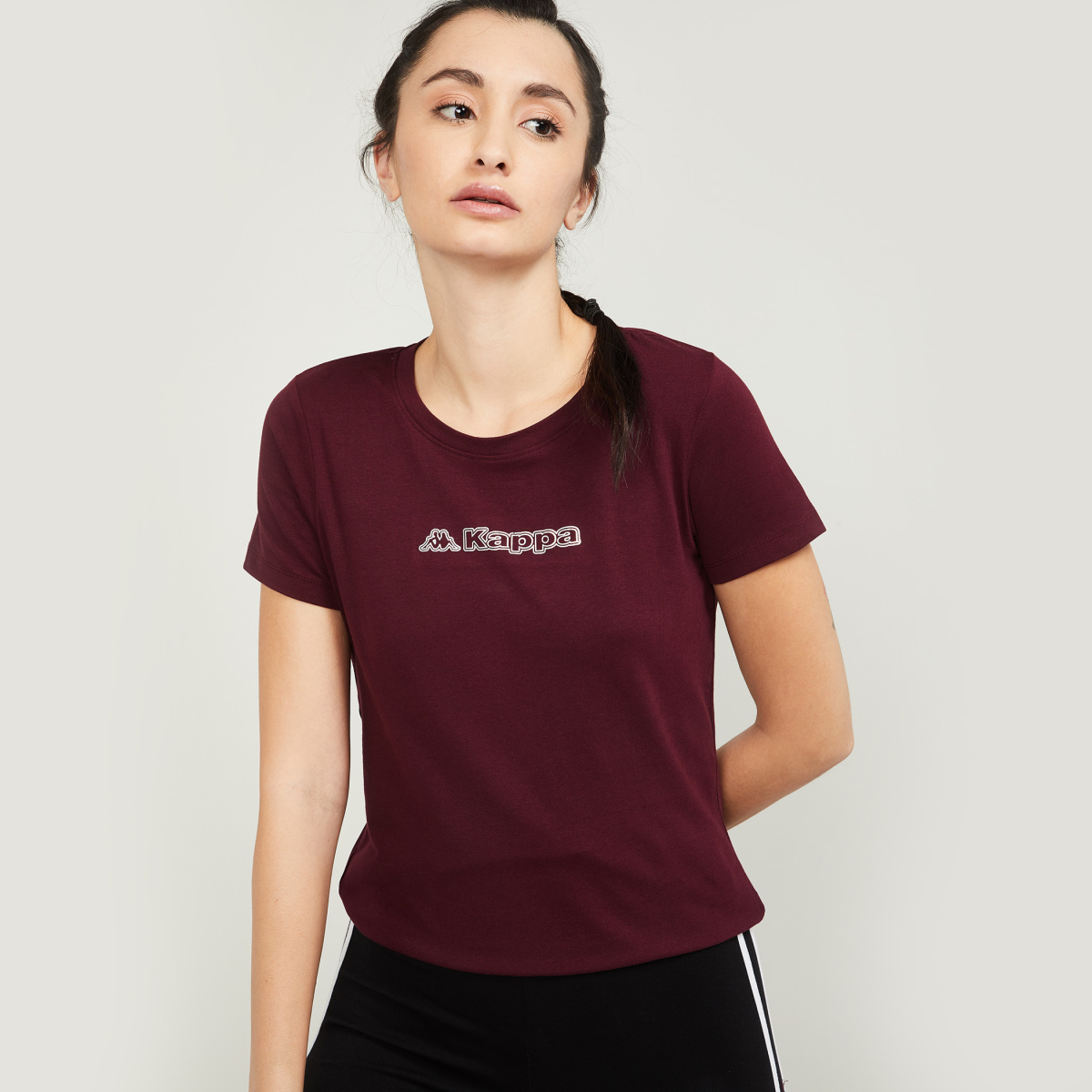 KAPPA Women Printed Training T-shirt