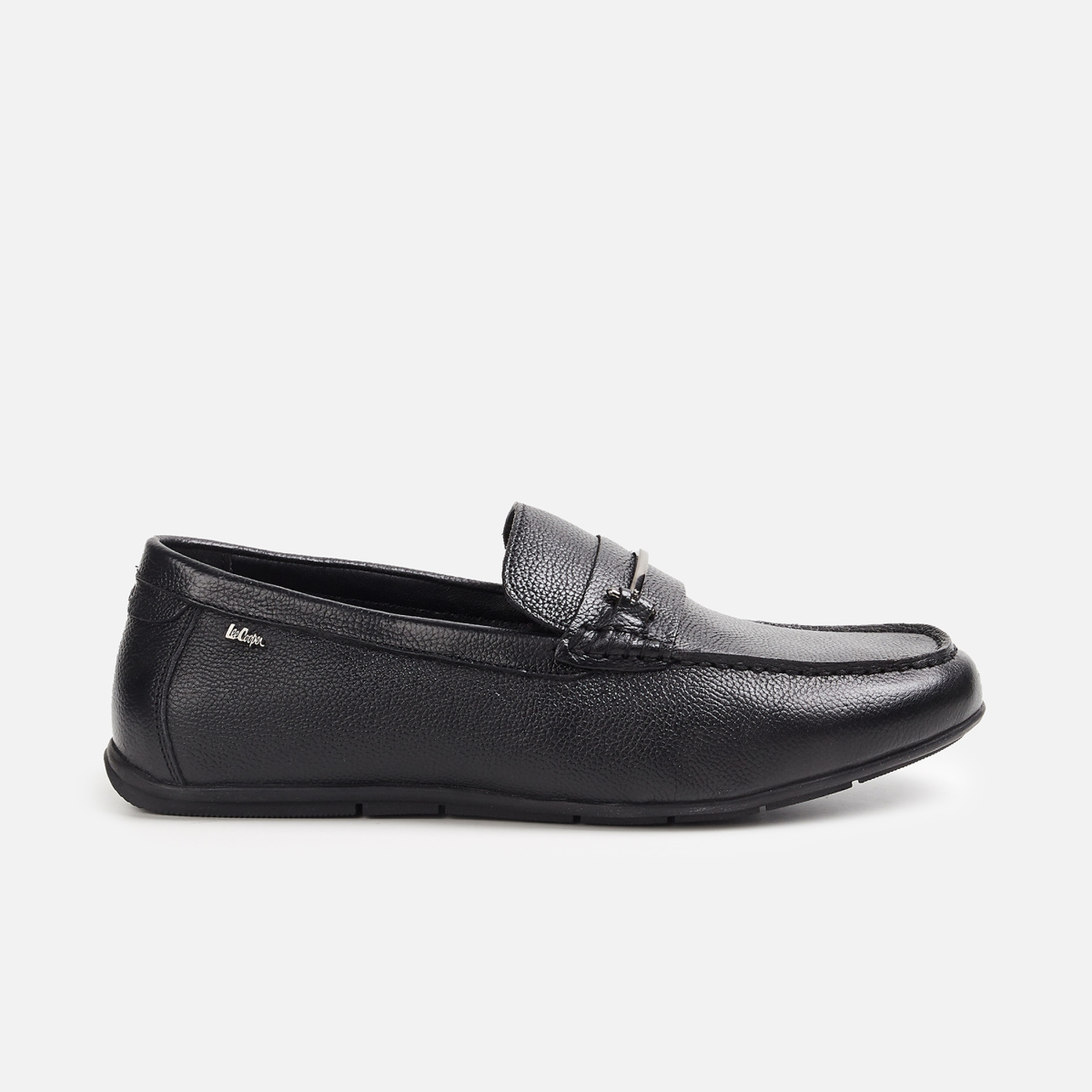 LEE COOPER Men Solid Leather Slip-On Casual Shoes