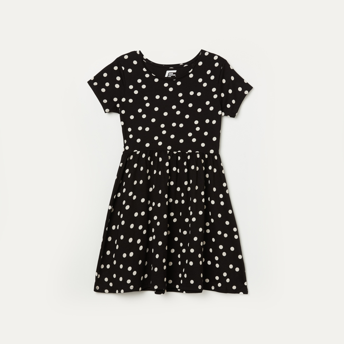 FAME FOREVER YOUNG Girls Polka Dot Printed A-Line Dress