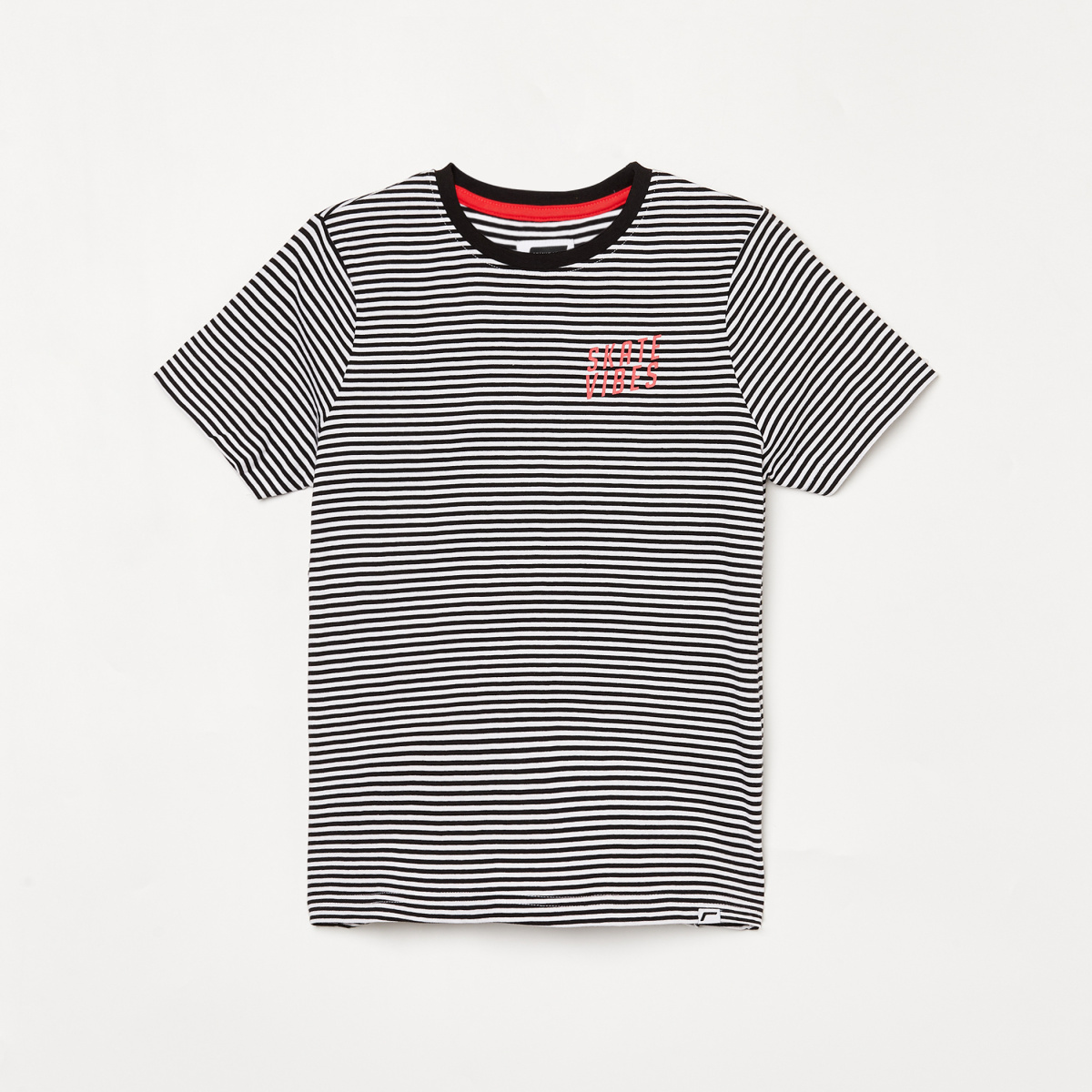 FAME FOREVER YOUNG Boys Striped Crew Neck T-shirt