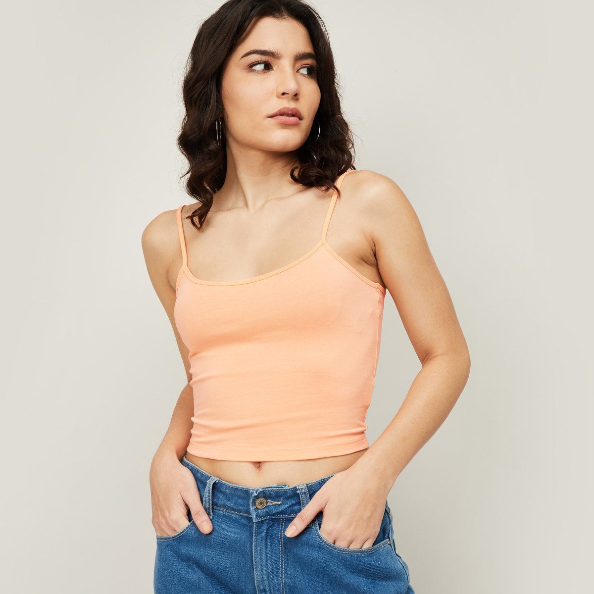 GINGER Women Solid Camisole Top, Lifestyle Stores, Dispur