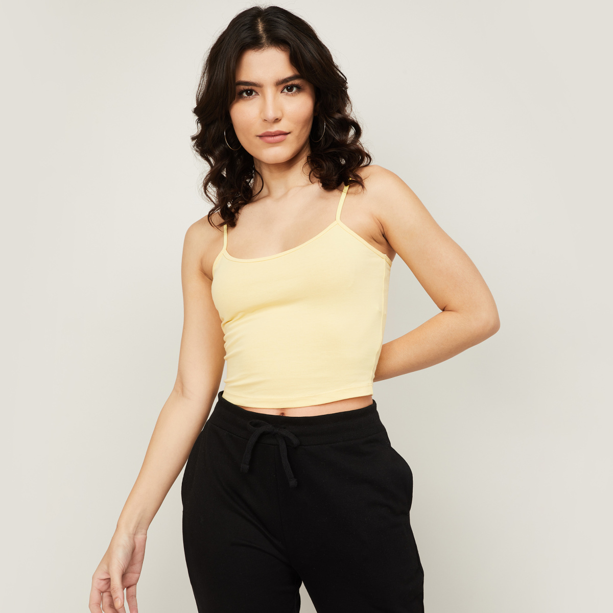 GINGER Women Solid Camisole Top