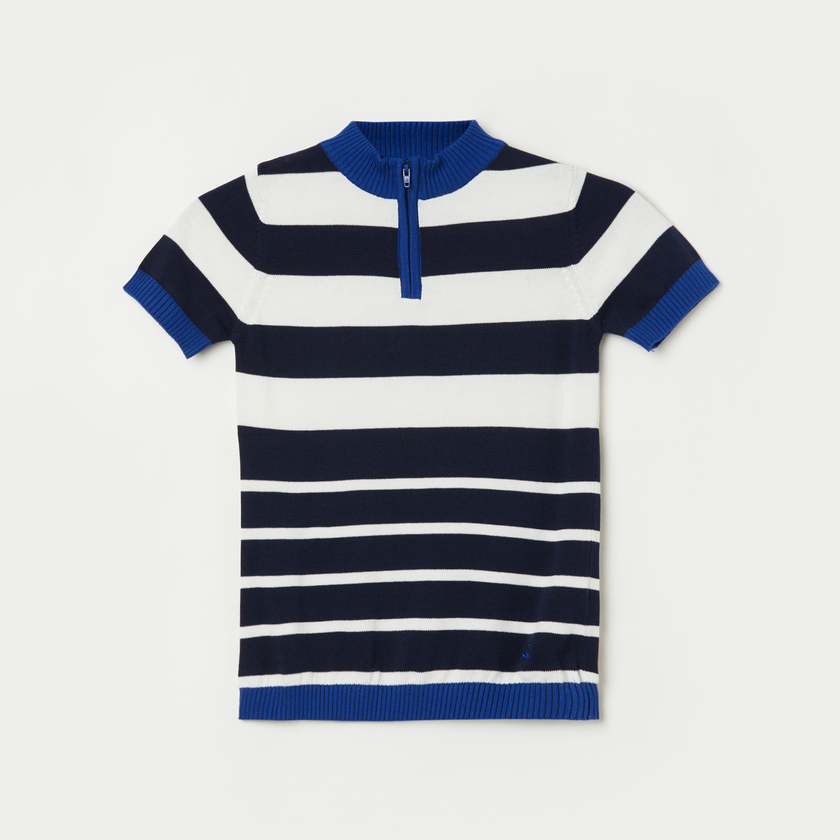 UNITED COLORS OF BENETTON Boys Striped Short Sleeves Sweater