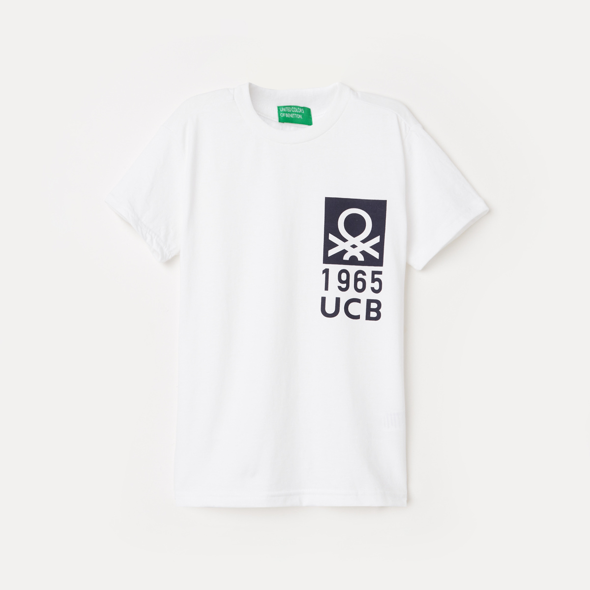 UNITED COLORS OF BENETTON Boys Typographic Print Crew Neck T-shirt