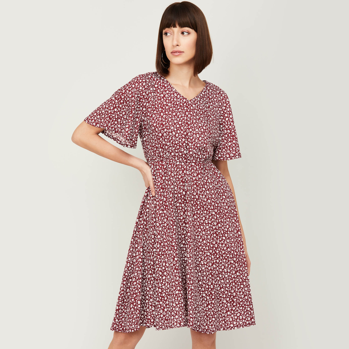 FAME FOREVER Women Printed A-Line Dress