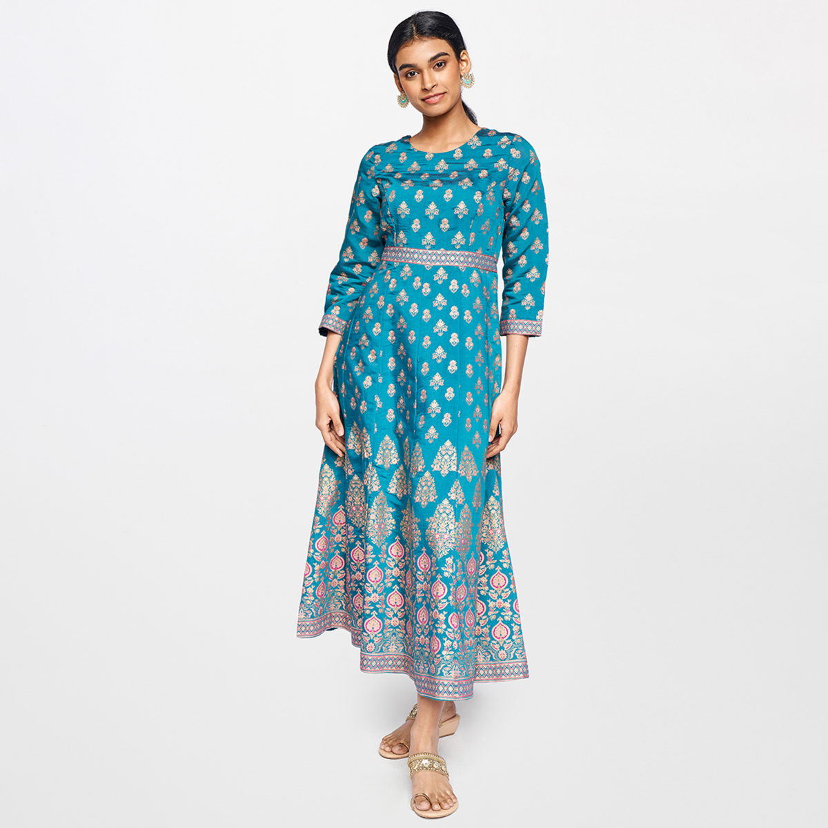 GLOBAL DESI Women Maxi Multicolor Dress - Buy GLOBAL DESI Women Maxi  Multicolor Dress Online at Best Prices in India | Flipkart.com