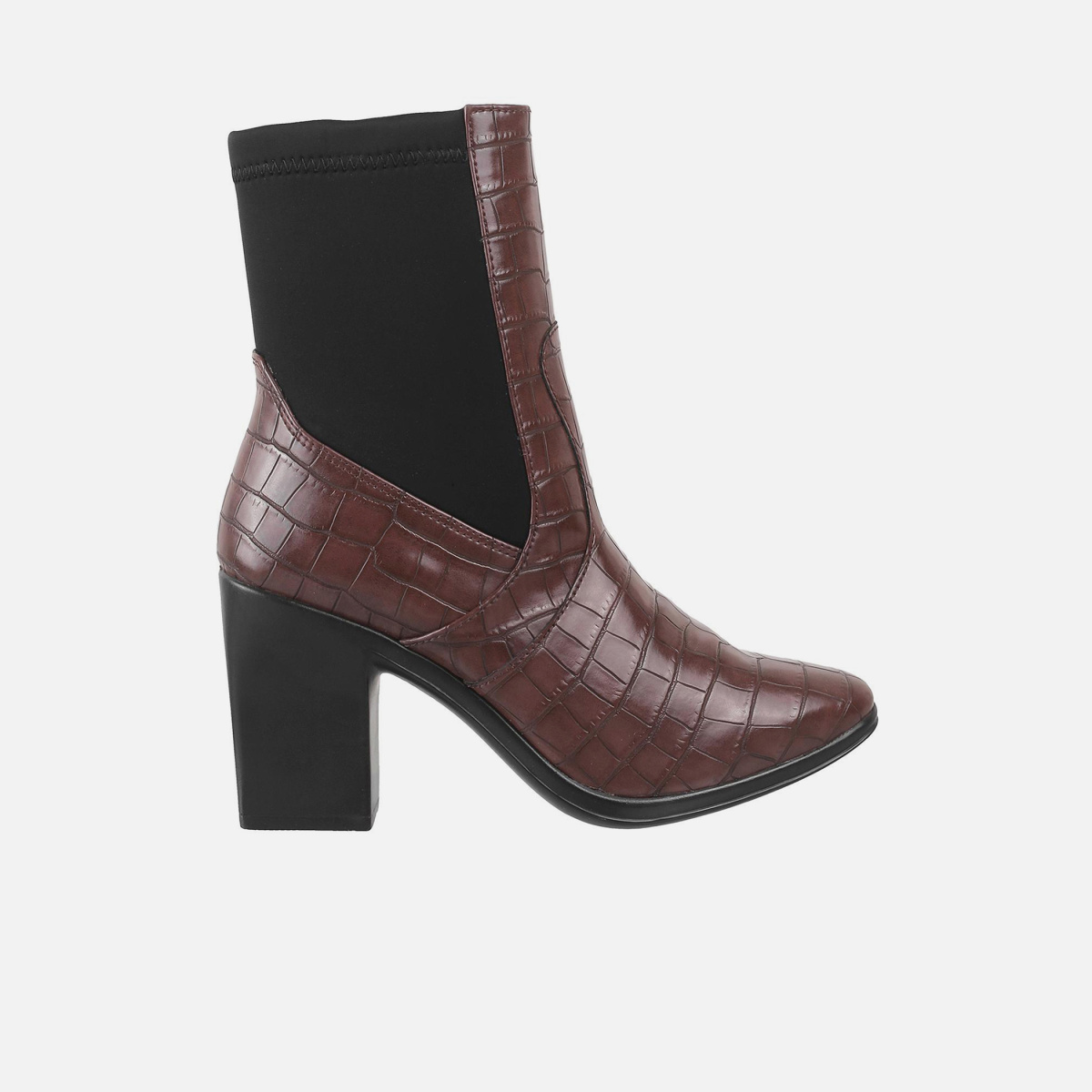 CATWALK Women Textured Block Heel Boots