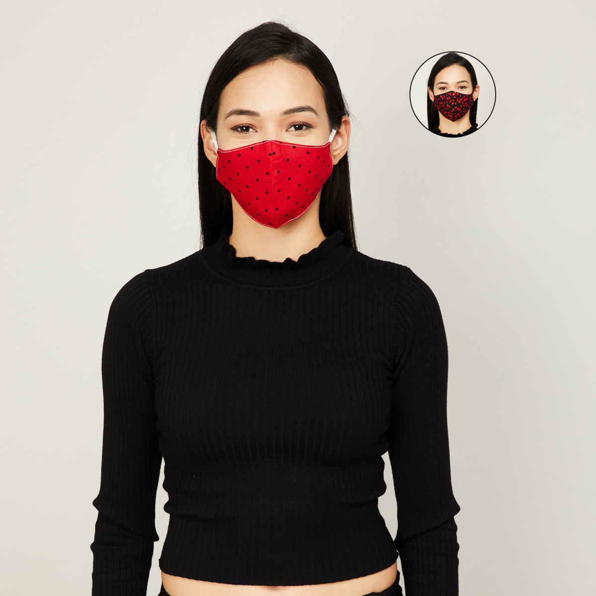 GINGER Women Printed Face Masks - Pack Of 2