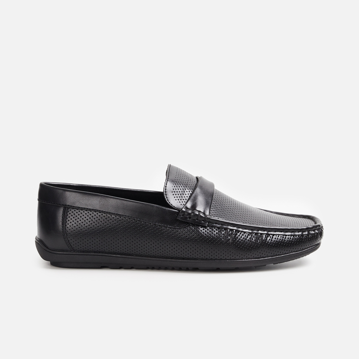 FORCA Men Textured Slip-On Formal Shoes