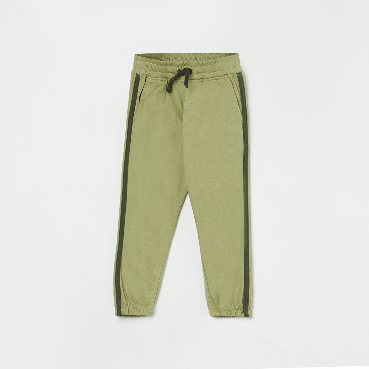 Sk Clasy Men Olive Green Lycra Blend Trouser Slim Fit Size Large