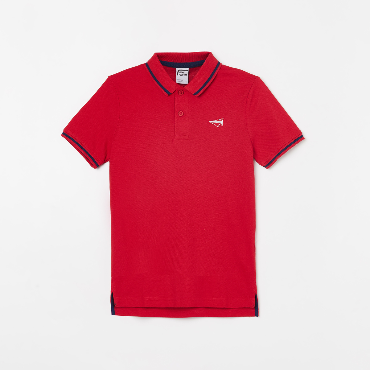 FAME FOREVER Boys Solid Polo T-shirt