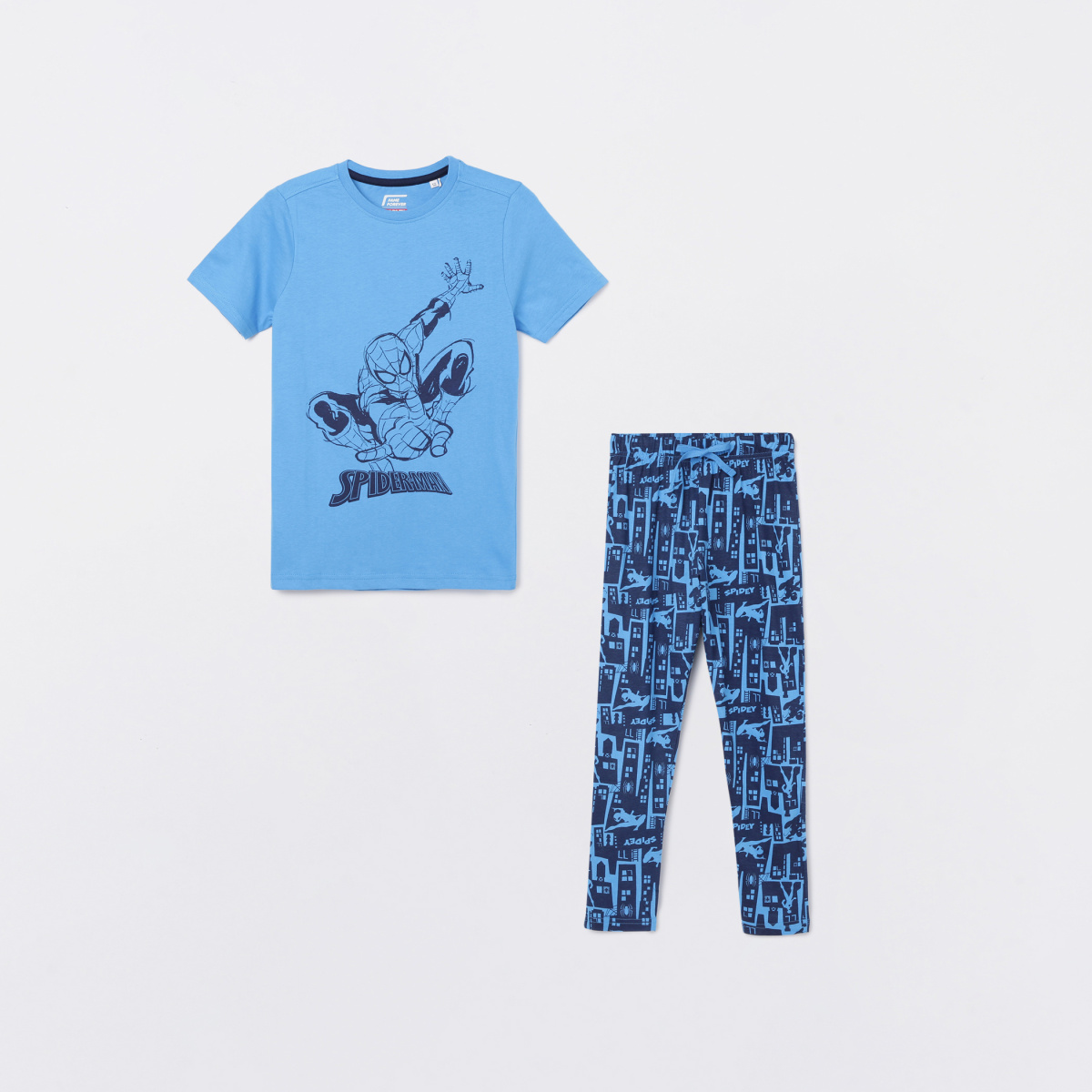 FAME FOREVER Boys Printed T-shirt with Pyjamas