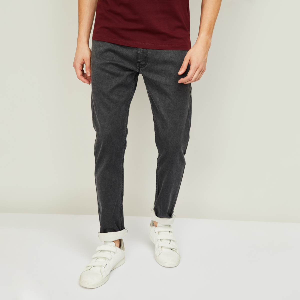 LEVI'S Men Stone-Washed Slim Tapered Fit Jeans