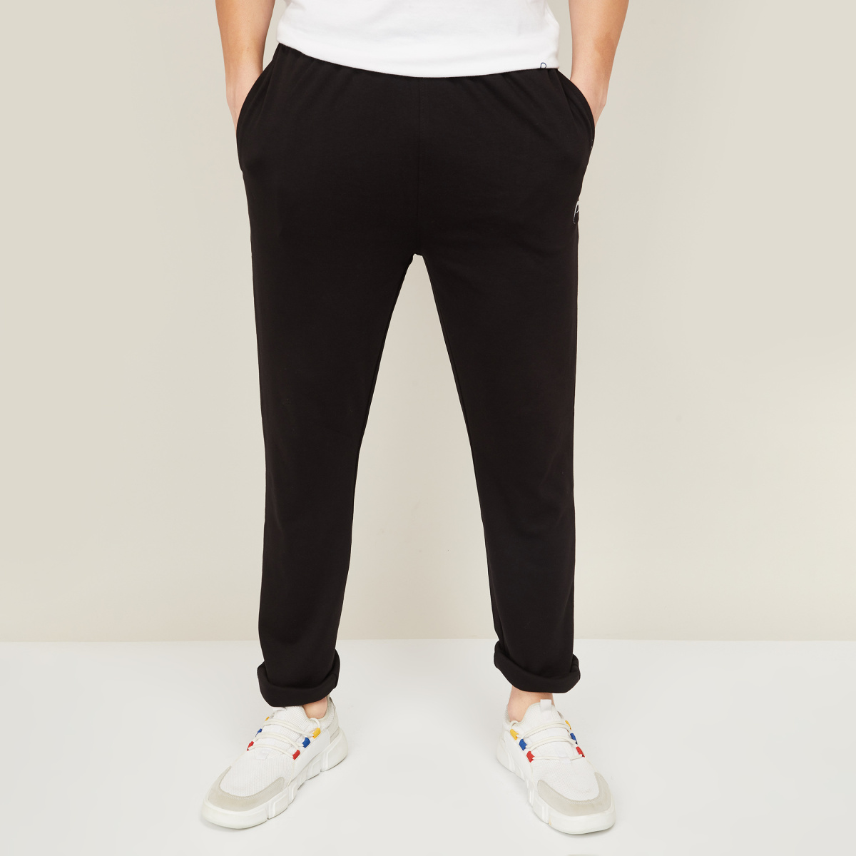 Buy Proline Black Cotton Regular Fit Track Pants for Mens Online @ Tata CLiQ