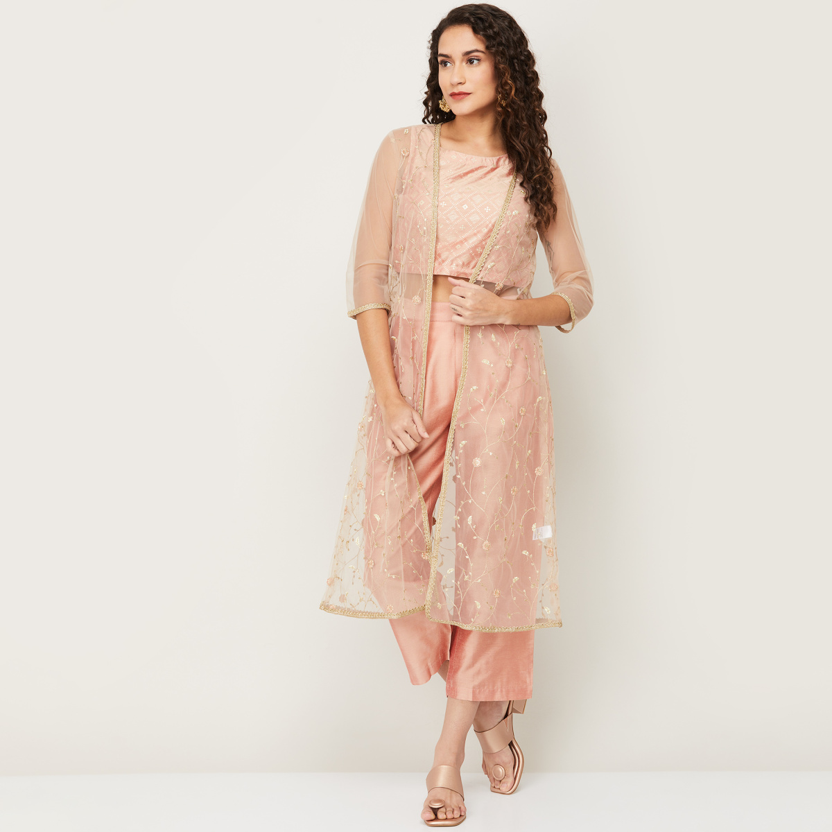MELANGE Women Printed Salwar Suit Set