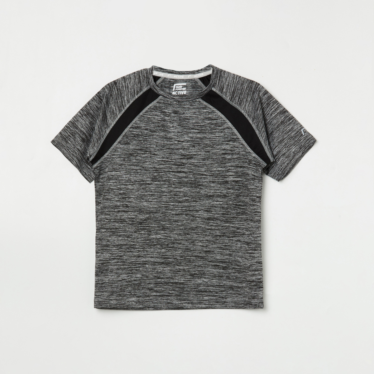 FAME FOREVER ACTIVE Boys Textured Crew Neck T-shirt