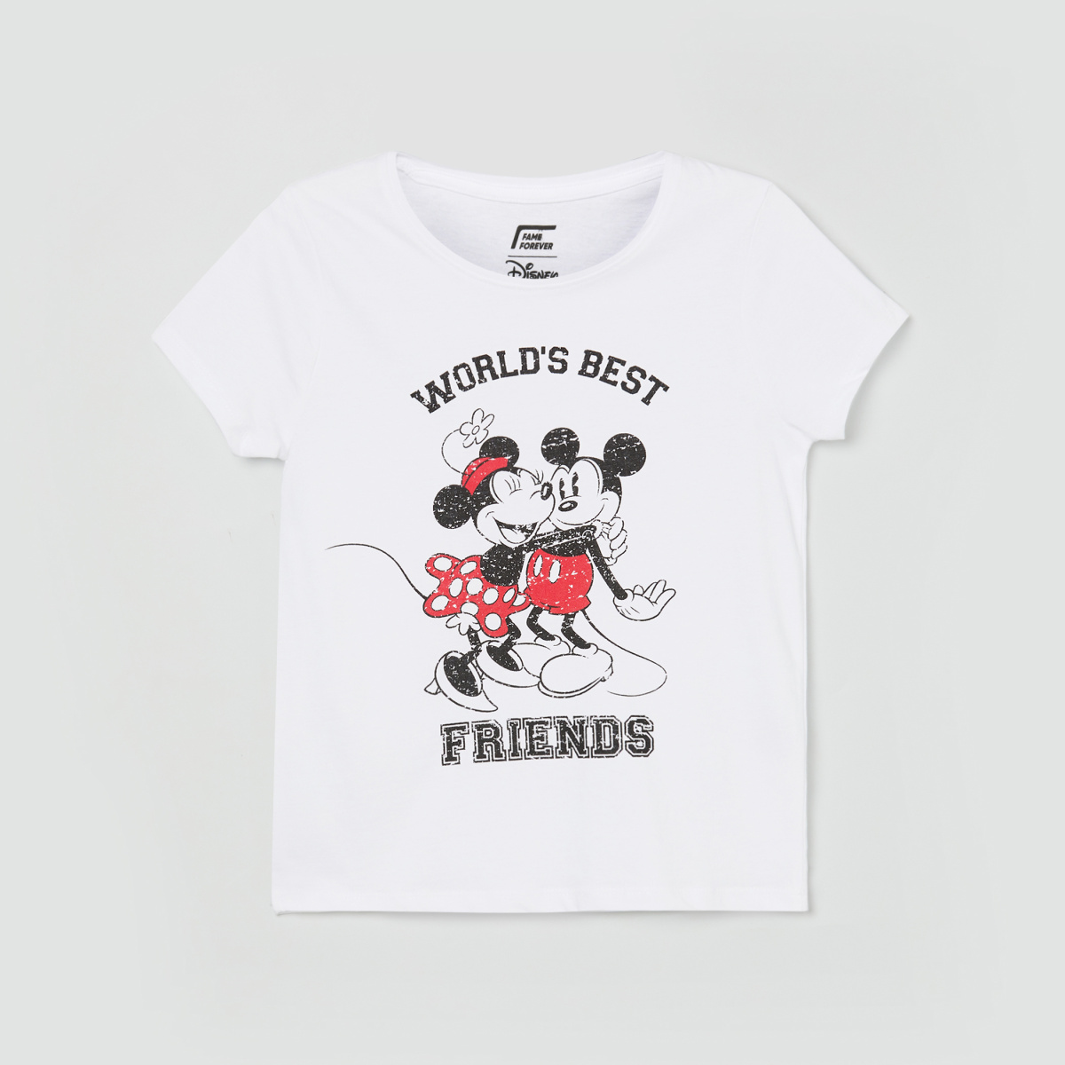 FAME FOREVER YOUNG Girls Printed Round Neck T-shirt