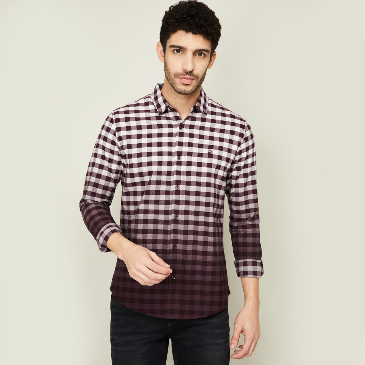 UNITED COLORS OF BENETTON Men Checked Casual Shirt