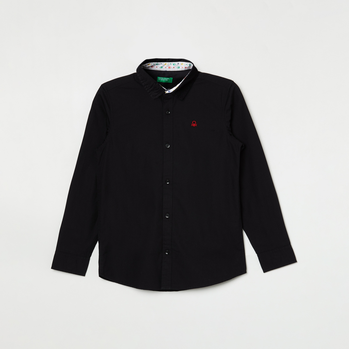 UNITED COLORS OF BENETTON Boys Solid Casual Shirt