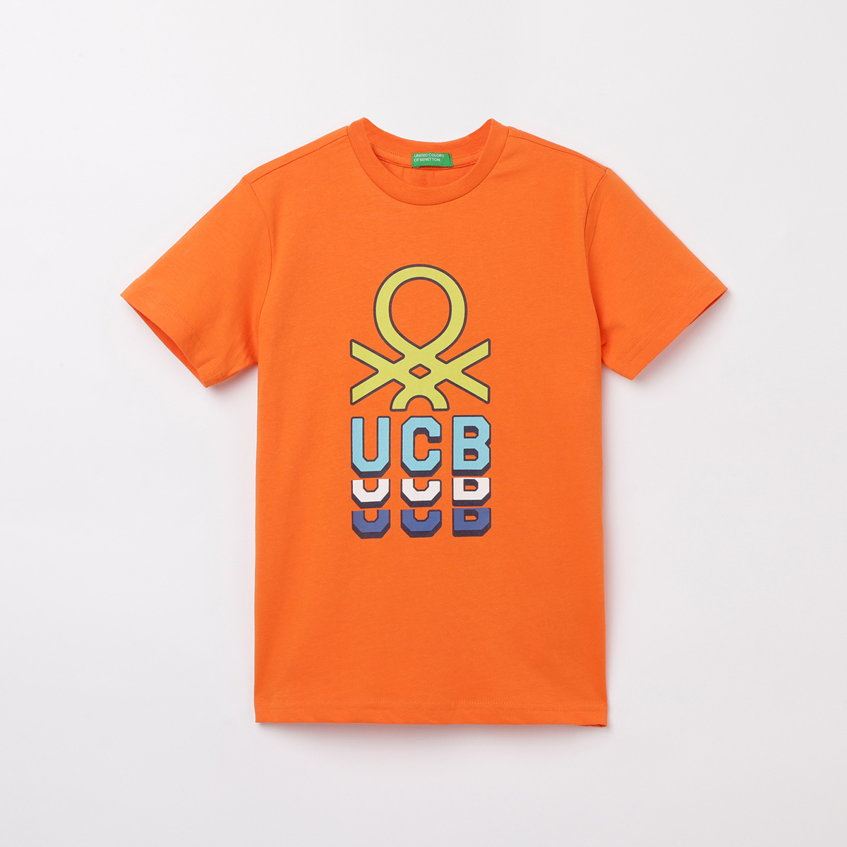 UNITED COLORS OF BENETTON Boys Printed Crew Neck T-shirt