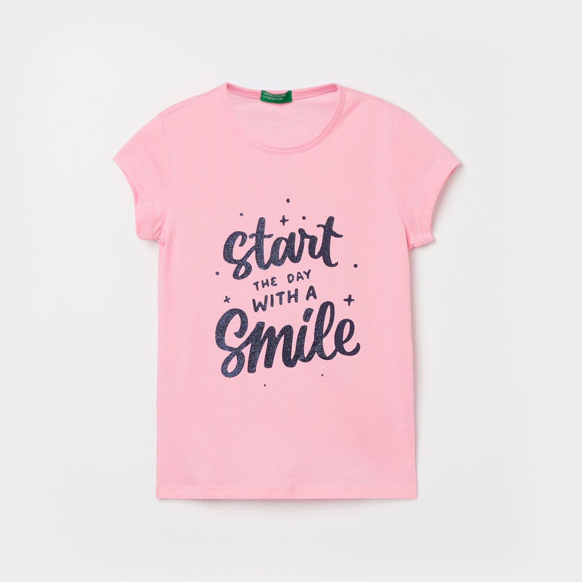 UNITED COLORS OF BENETTON Girls Printed Knit T-shirt