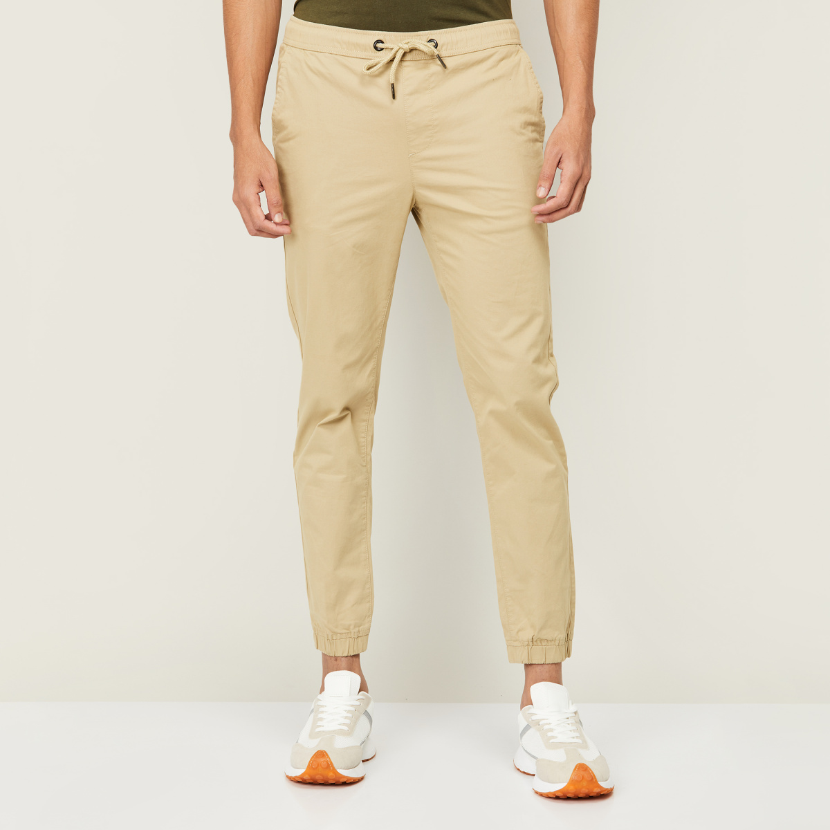 Buy Fame Forever by Lifestyle Khaki Slim Tapered Fit Trousers for Mens  Online @ Tata CLiQ