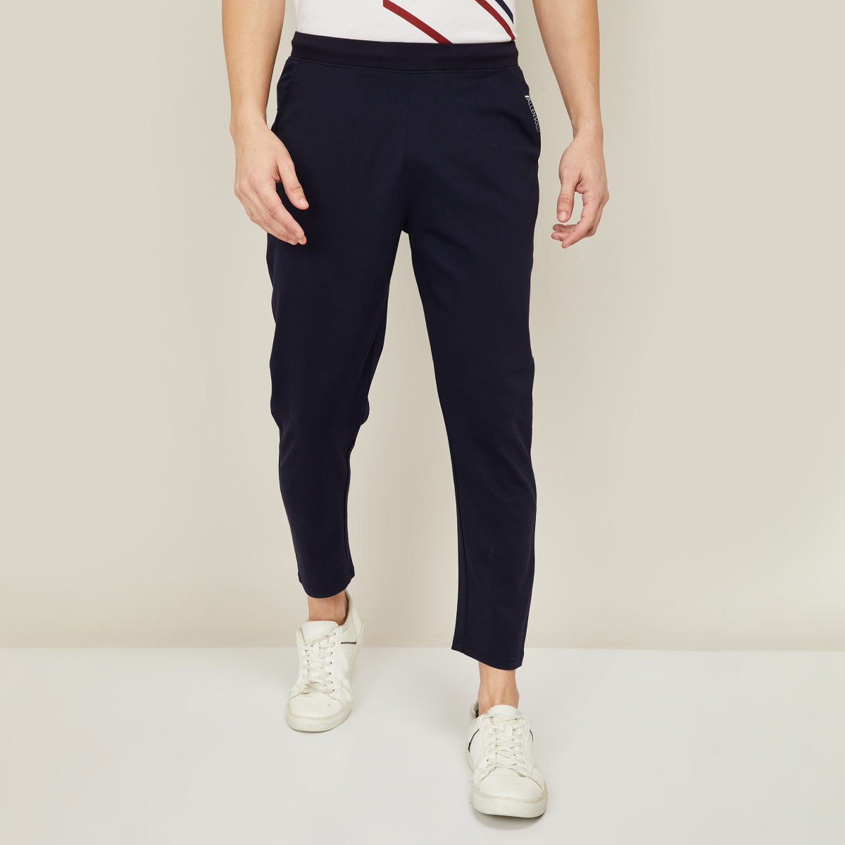 Buy Men Print Regular Fit Navy Jogger Pants Online - 416094 | Allen Solly