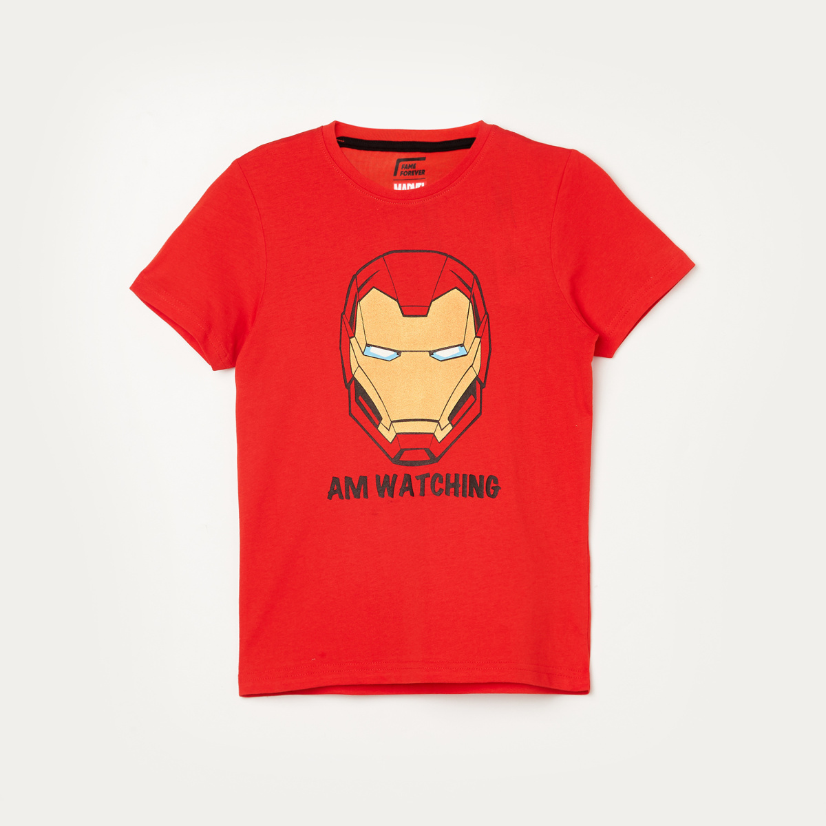 FAME FOREVER Boys Iron Man Print T-shirt