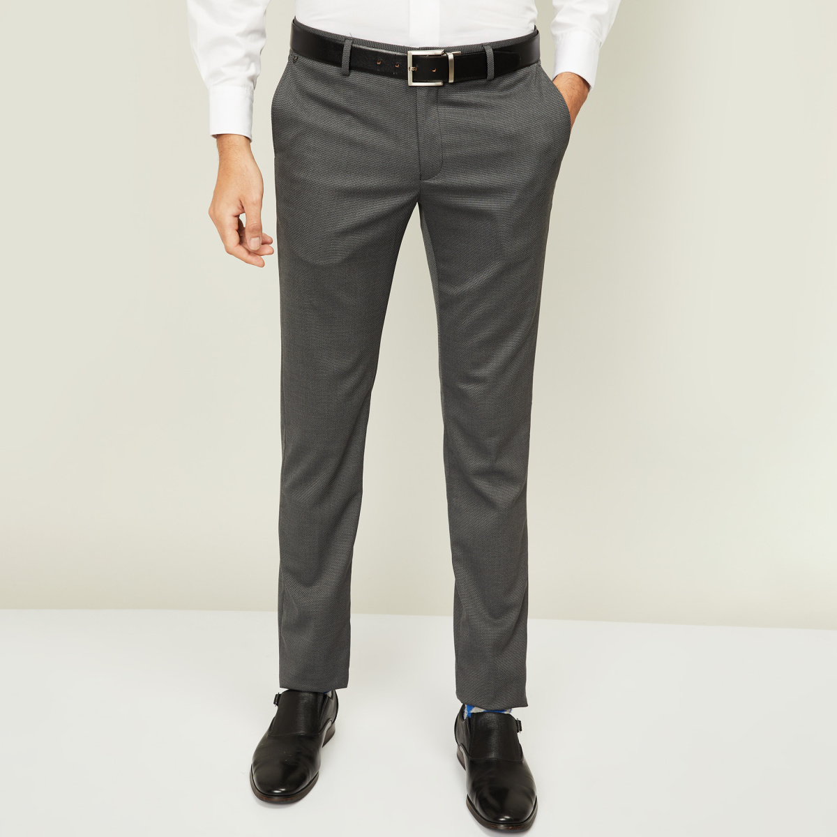 John Lewis Slim Fit Starter Suit Trousers Black at John Lewis  Partners