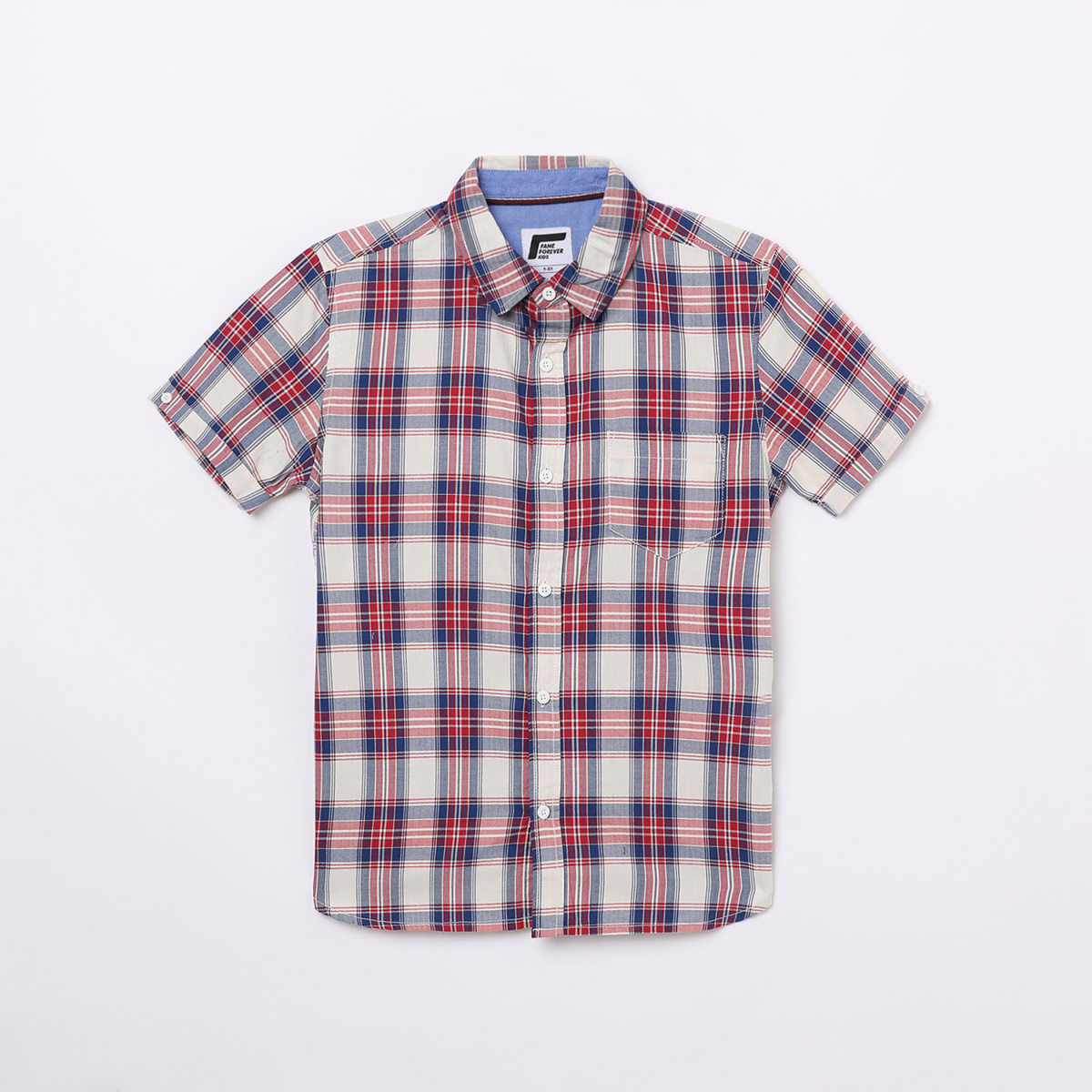 FAME FOREVER YOUNG Boys Checked Regular Fit Shirt