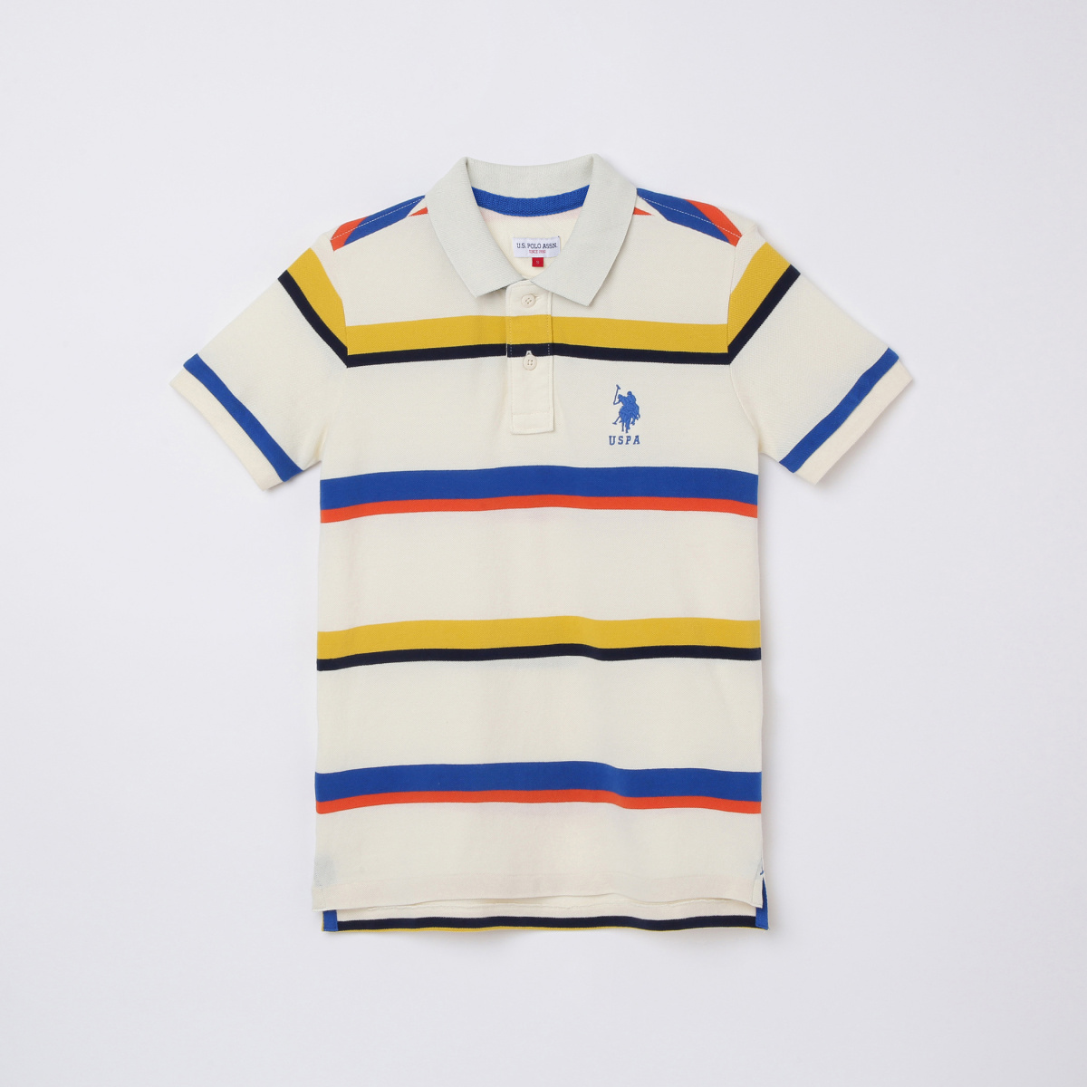 U.S. POLO ASSN. KIDS Boys Striped Polo T-shirt