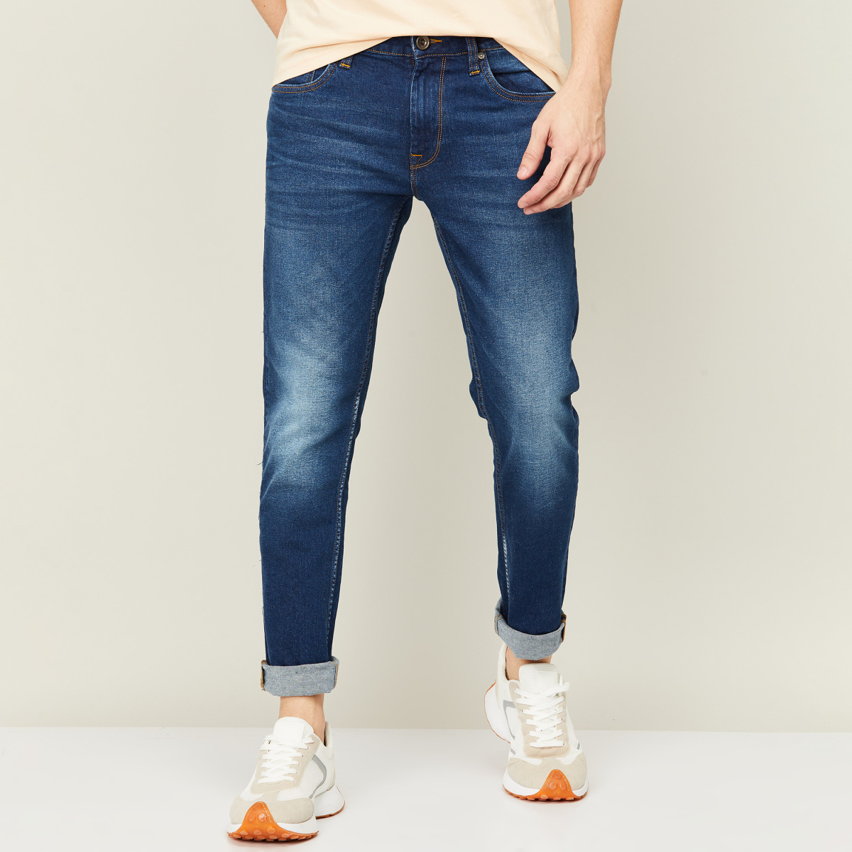 VOI JEANS Men Stonewashed Skinny Fit Jeans