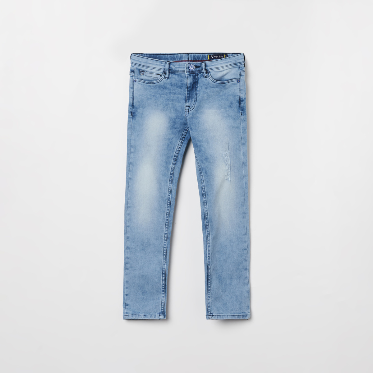 ALLEN SOLLY Boys Stonewashed Skinny Fit Jeans
